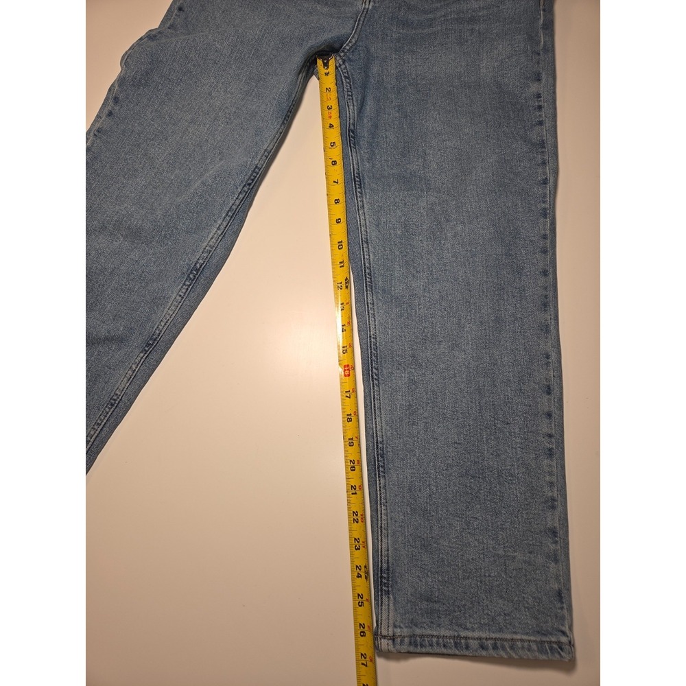 Calvin Klein Jeans Womens 14 Light Blue Denim Cotton Stretch Relaxed Fit Pockets - Picture 4 of 12